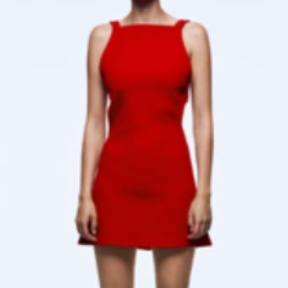 Zara red mini dress - Picture 1 of 1